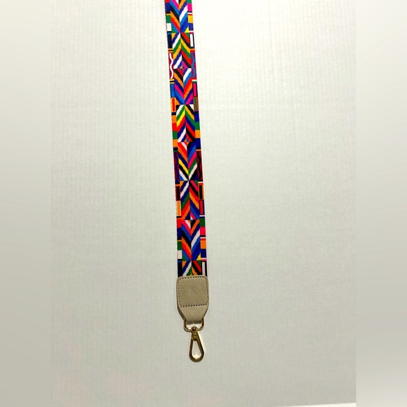 Rainbow guitar strap for purse 67" - Picture 1 of 6